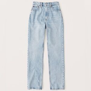 Abercrombie Curve Love High Rise 90’s straight jeans